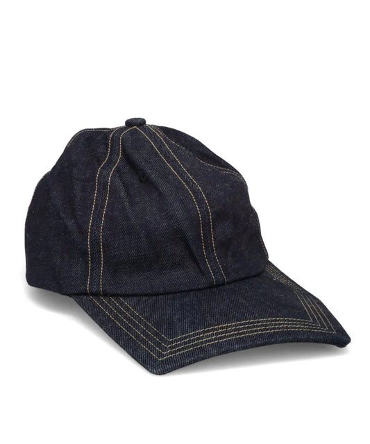 RECYCLED DENIM PENTAGON VISOR 6PANEL CAP