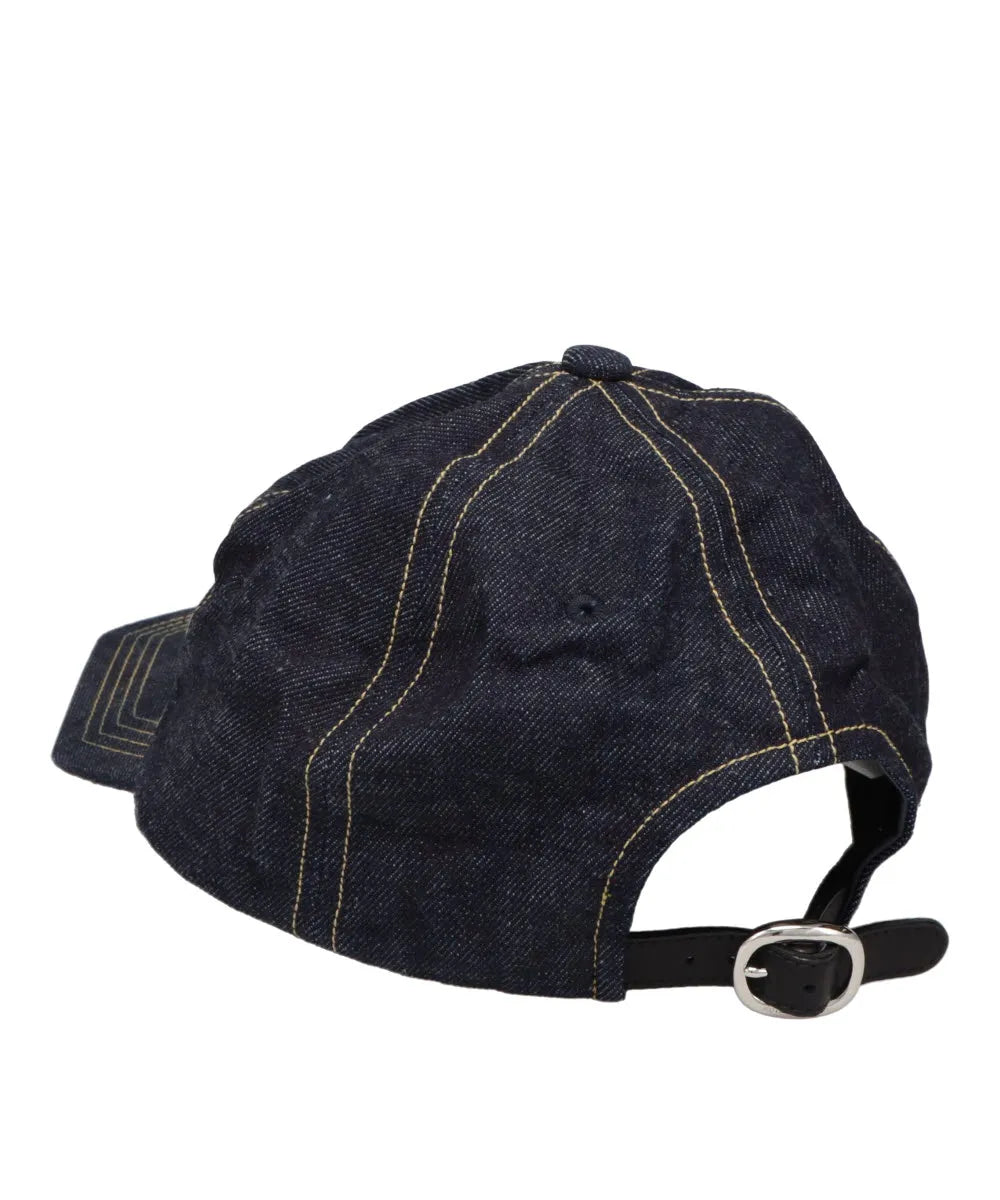 RECYCLED DENIM PENTAGON VISOR 6PANEL CAP