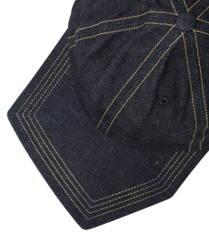 RECYCLED DENIM PENTAGON VISOR 6PANEL CAP