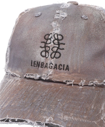 BOOTLEG LOGO CAP（DAMAGE SANDBLAST）