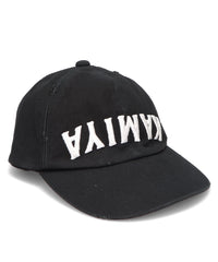 “KAMIYA” UPSIDE-DOWN DISTRESSED CAP