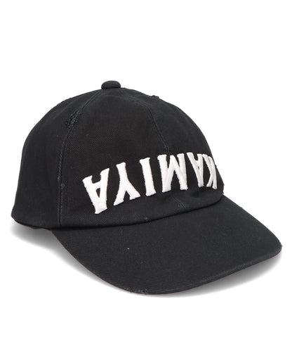 “KAMIYA” UPSIDE-DOWN DISTRESSED CAP