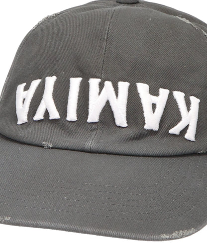 “KAMIYA” UPSIDE-DOWN DISTRESSED CAP