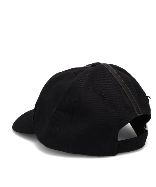 UNISEX SYMBOL LEATHER CAP WOVEN