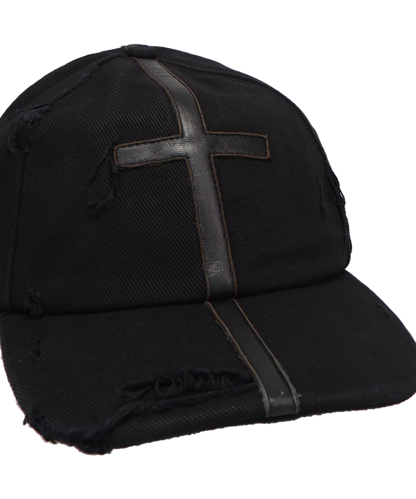 UNISEX SYMBOL LEATHER CAP WOVEN
