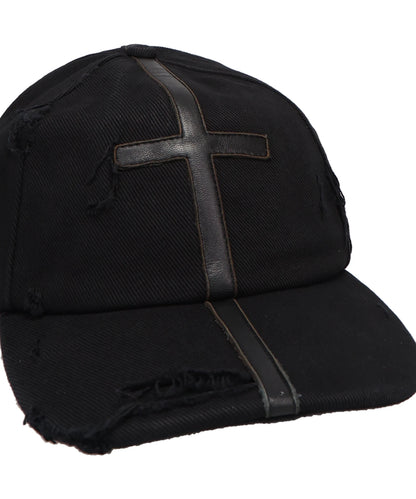 UNISEX SYMBOL LEATHER CAP WOVEN