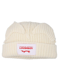 CHUNKY EARS BEANIE- ECRU