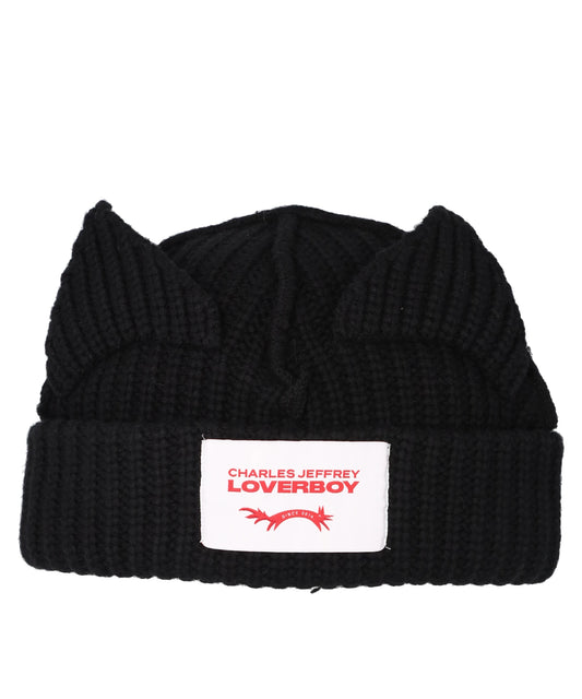 CHUNKY EARS BEANIE- BLACK