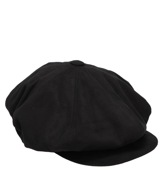 FAUX SUEDE FLAT BIG CASQUETTE