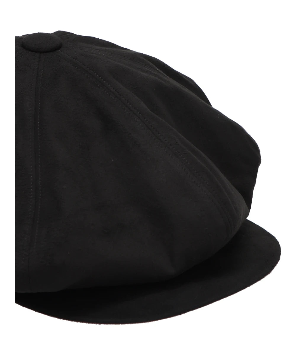 FAUX SUEDE FLAT BIG CASQUETTE