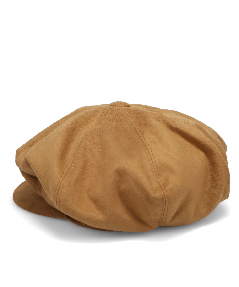 FAUX SUEDE FLAT BIG CASQUETTE