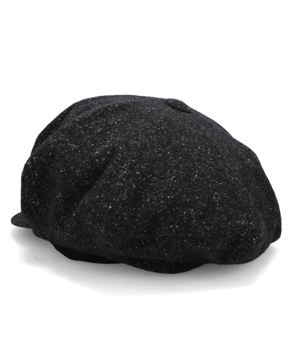 SILK NEP WOOL TWEED FLAT BIG CASQUETTE