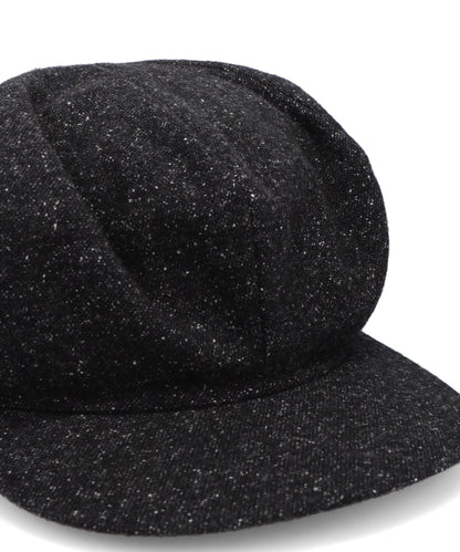 SILK NEP WOOL TWEED FLAT BIG CASQUETTE