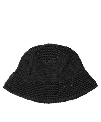 POLY KNIT BUCKET HAT (CHECKERBOAD)