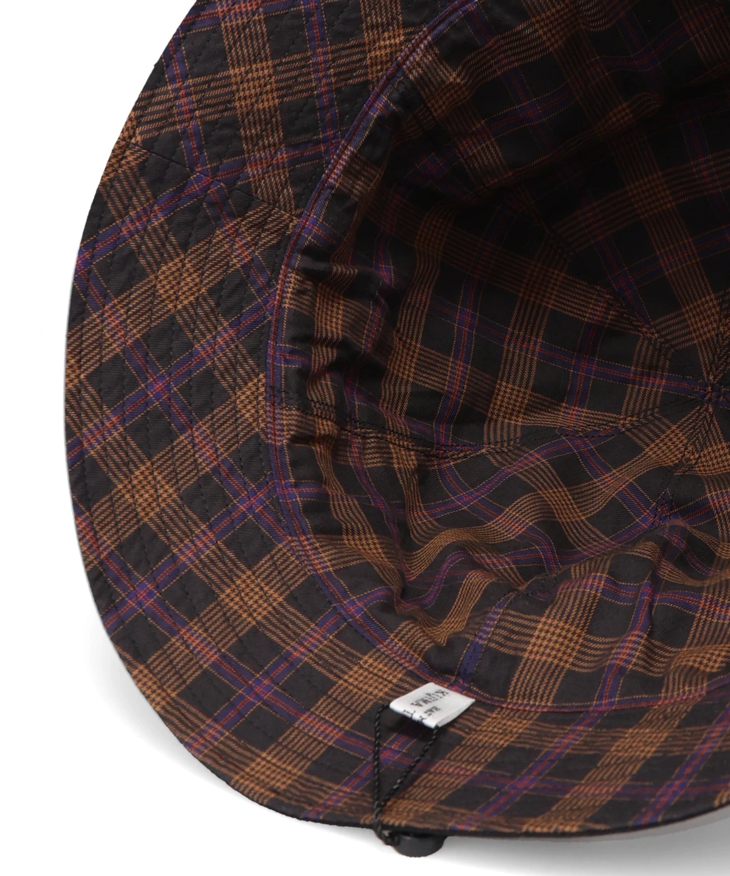 PLAIN & CHECK REVERSIBLE BUCKET6PANEL HAT