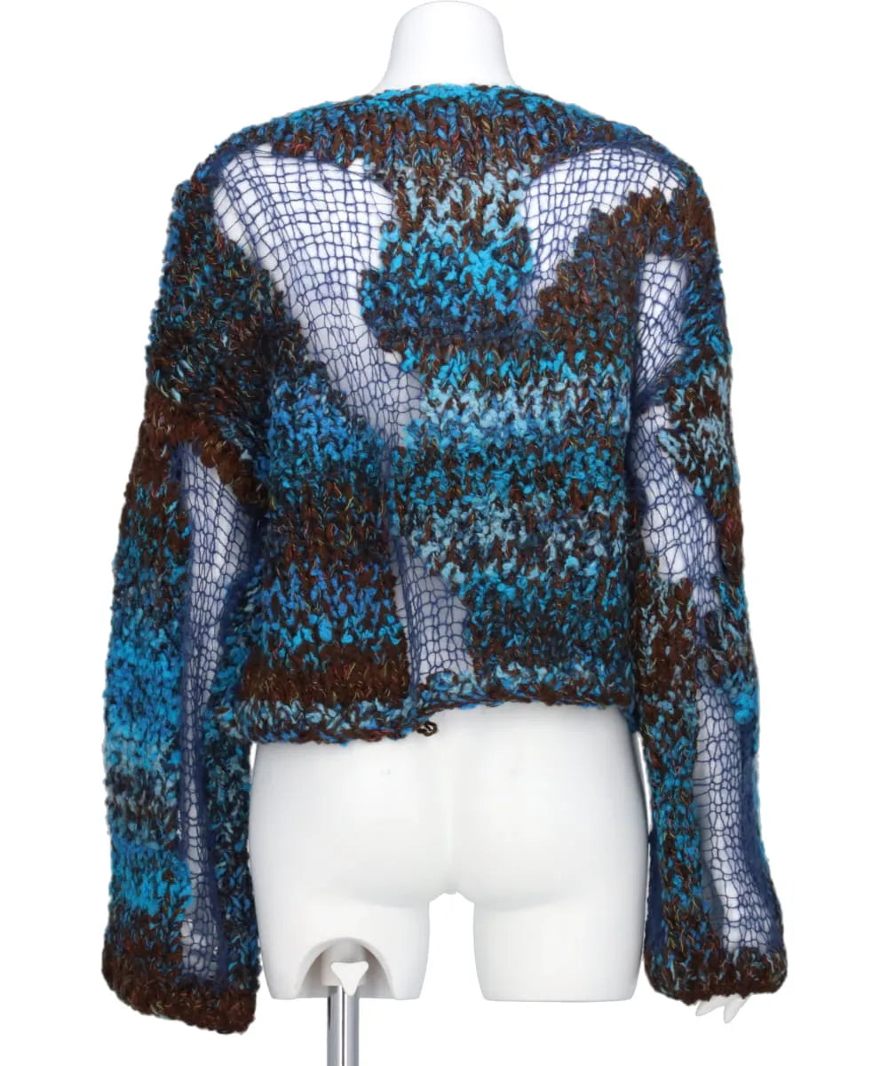 MIX YARN INTARSIA KNIT