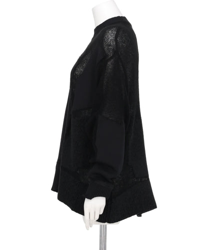 “KATACHI”MOTIF KNITTED TOP