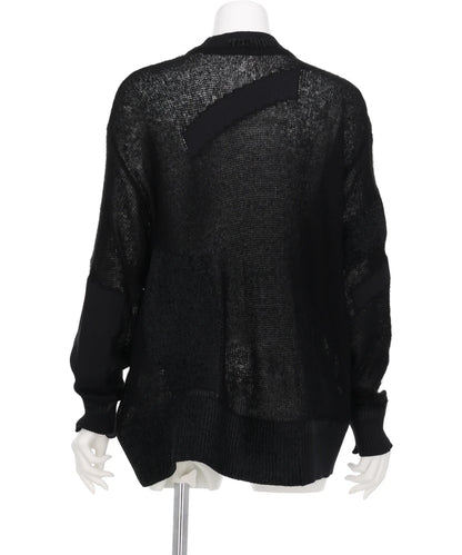 “KATACHI”MOTIF KNITTED TOP