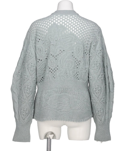 MULTI PATTERN LOW GAUGE KNITTED TOP