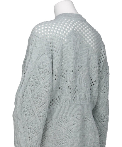MULTI PATTERN LOW GAUGE KNITTED TOP