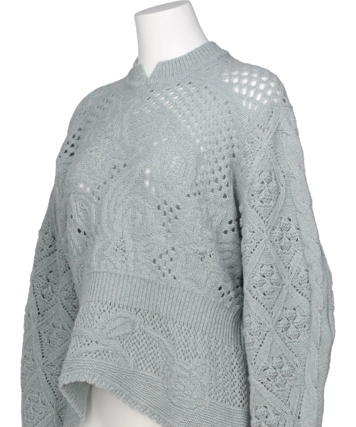MULTI PATTERN LOW GAUGE KNITTED TOP