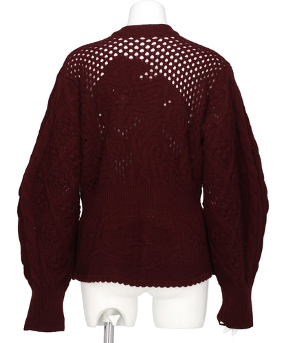 MULTI PATTERN LOW GAUGE KNITTED TOP