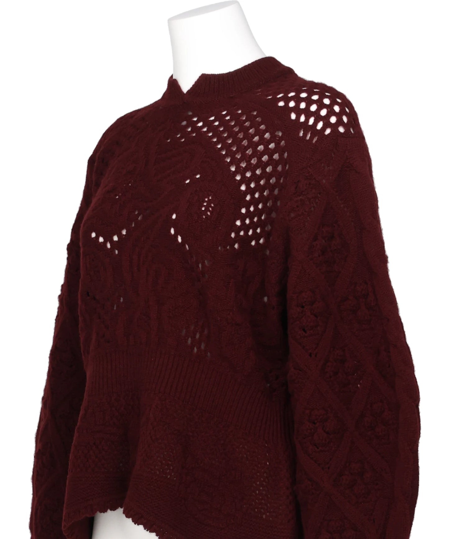 【新品・未使用】マメクロゴウチ　マルチパターンローゲージニットトップ Multi Pattern Low Gauge Knitted Top-マルチパターンローゲージ