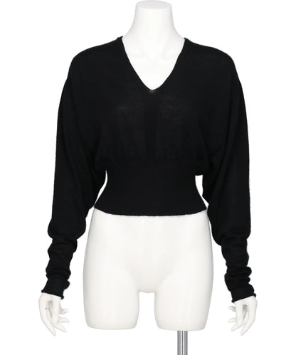 Rick Owens(リックオウエンス)V CROPPED TOP - BLACK