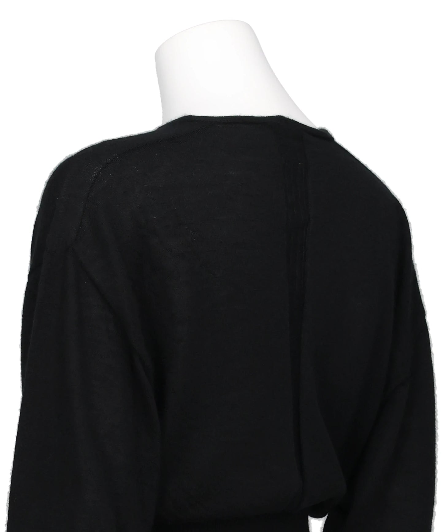 V CROPPED TOP - BLACK