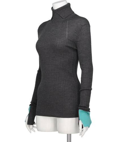 TURTLE NECK TIGHT KNIT