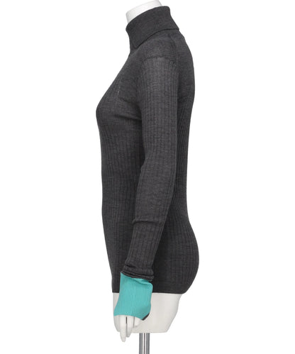 TURTLE NECK TIGHT KNIT