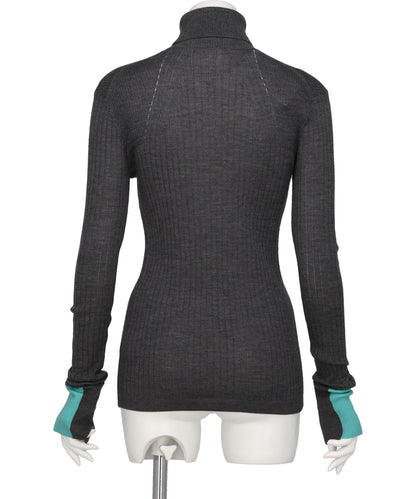 TURTLE NECK TIGHT KNIT