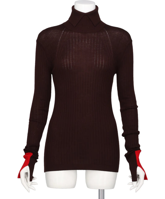 CINOH(チノ) TURTLE NECK TIGHT KNIT