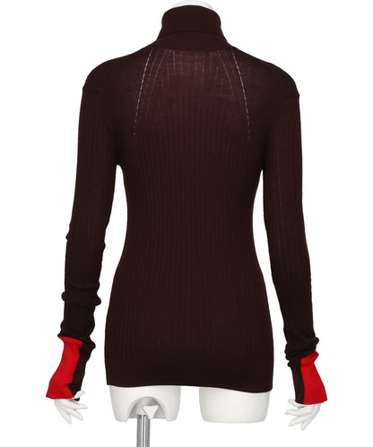 TURTLE NECK TIGHT KNIT