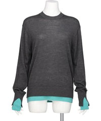 CINOH(チノ) BICOLOR-TRIM KNIT