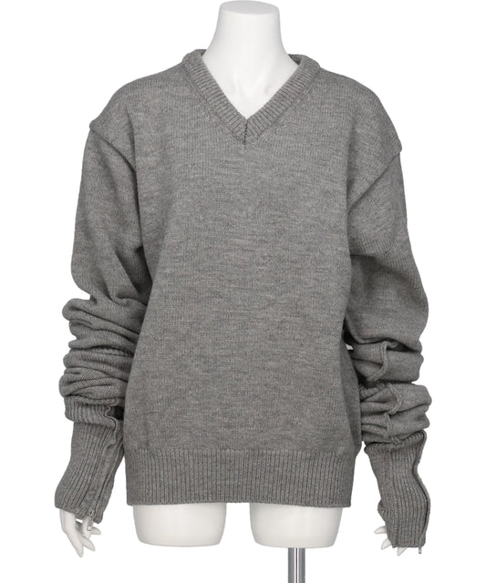 POOLDE（プールデ）CATERPILLAR SLEEVE SWEATER