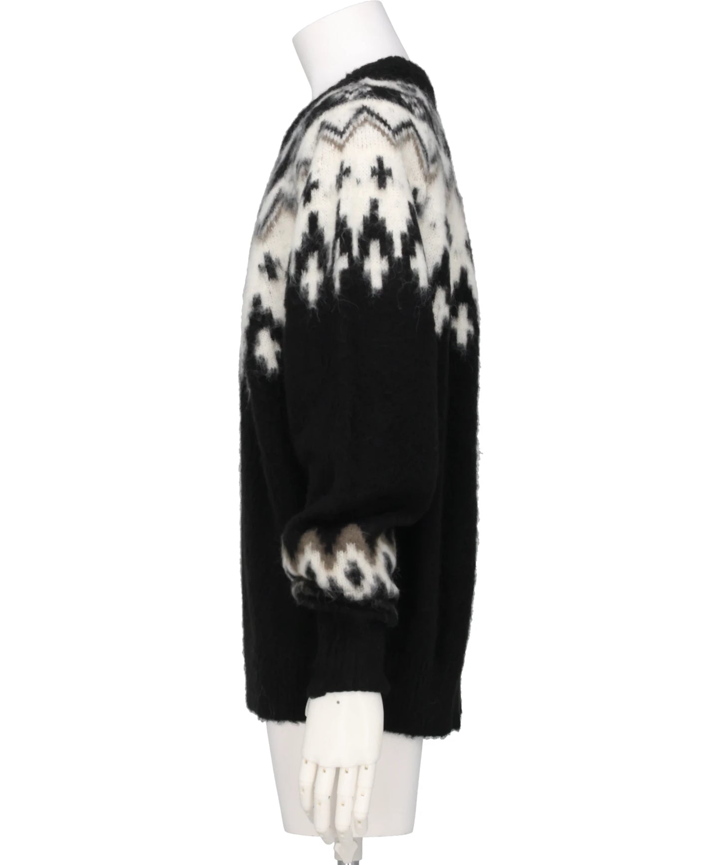 HEART NORDIC PULLOVER KNIT