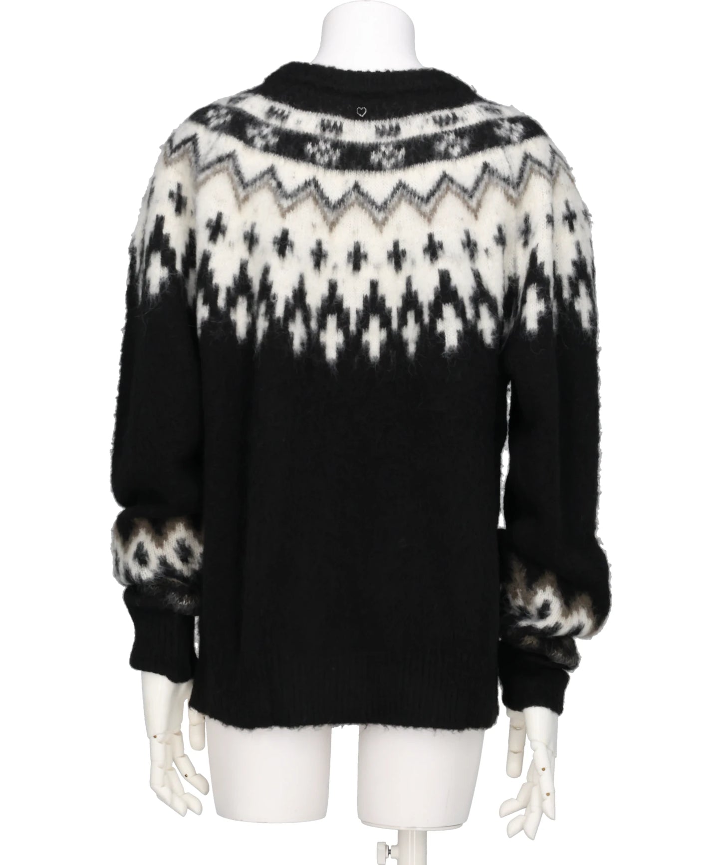 HEART NORDIC PULLOVER KNIT