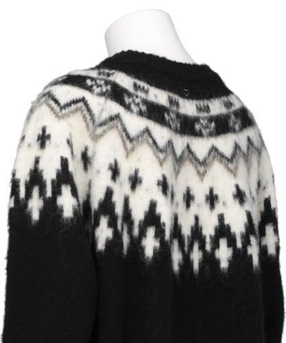 HEART NORDIC PULLOVER KNIT