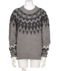 HEART NORDIC PULLOVER KNIT