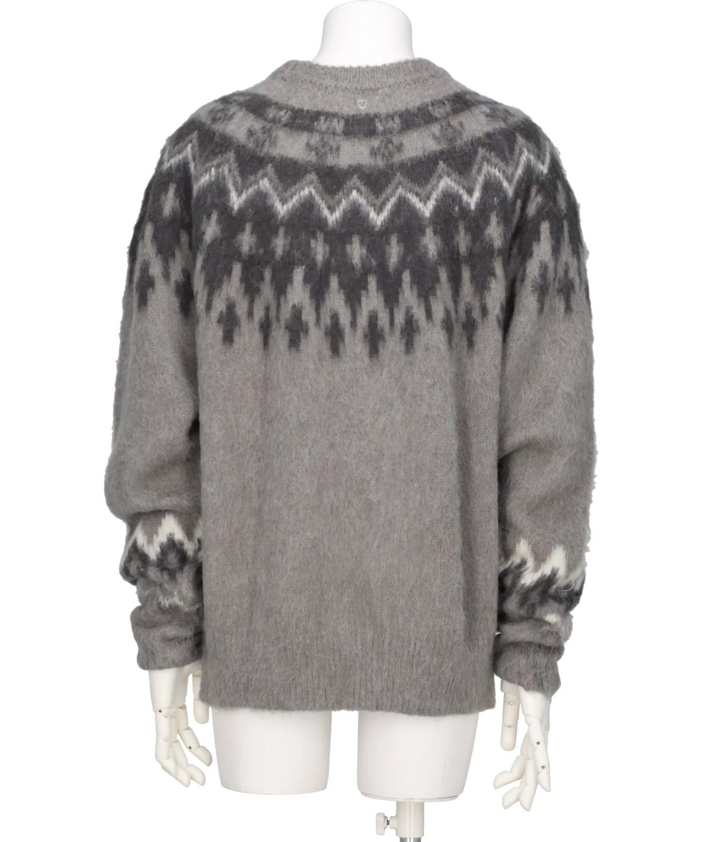 HEART NORDIC PULLOVER KNIT