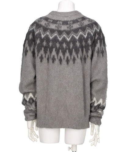 HEART NORDIC PULLOVER KNIT