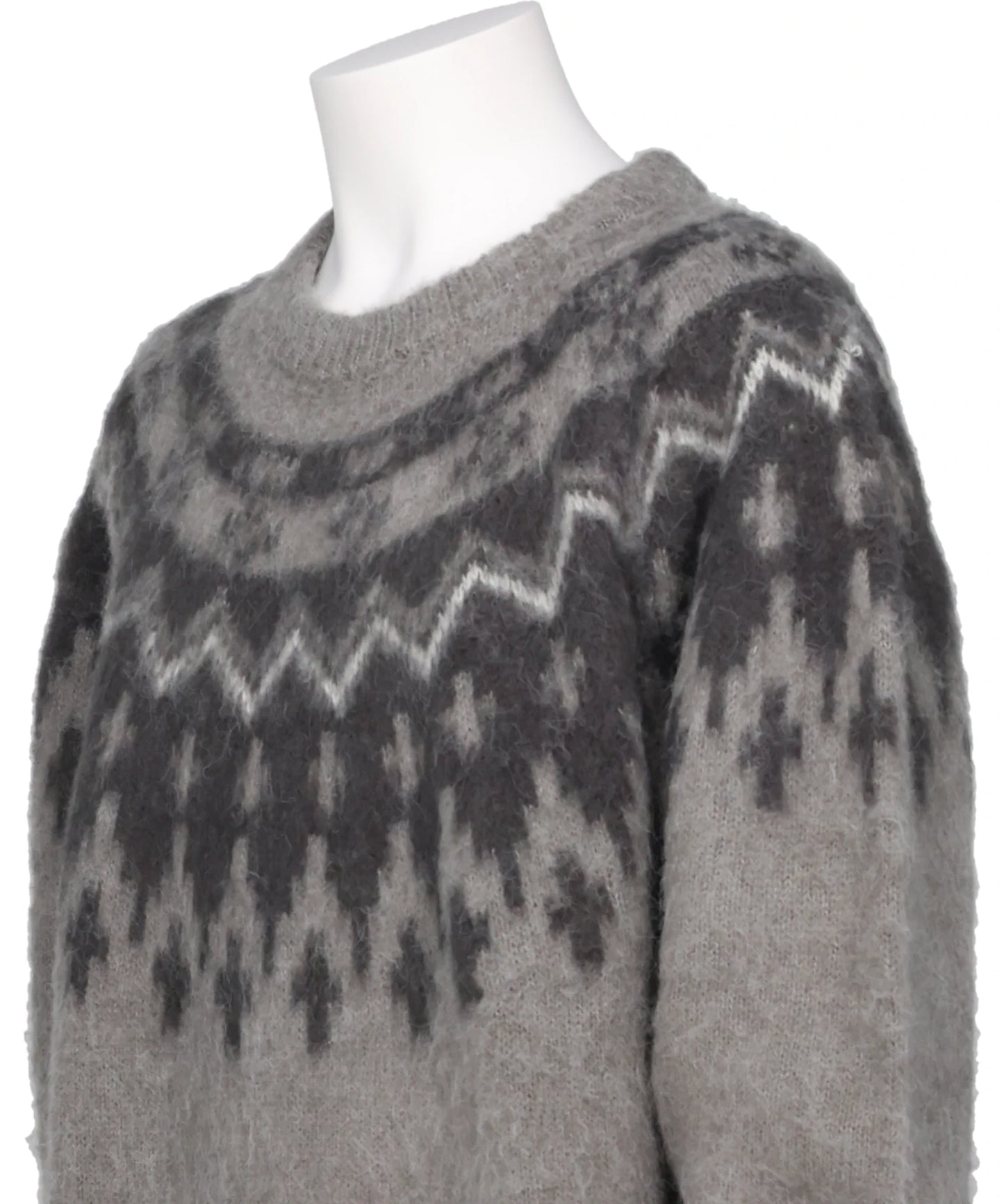 HEART NORDIC PULLOVER KNIT