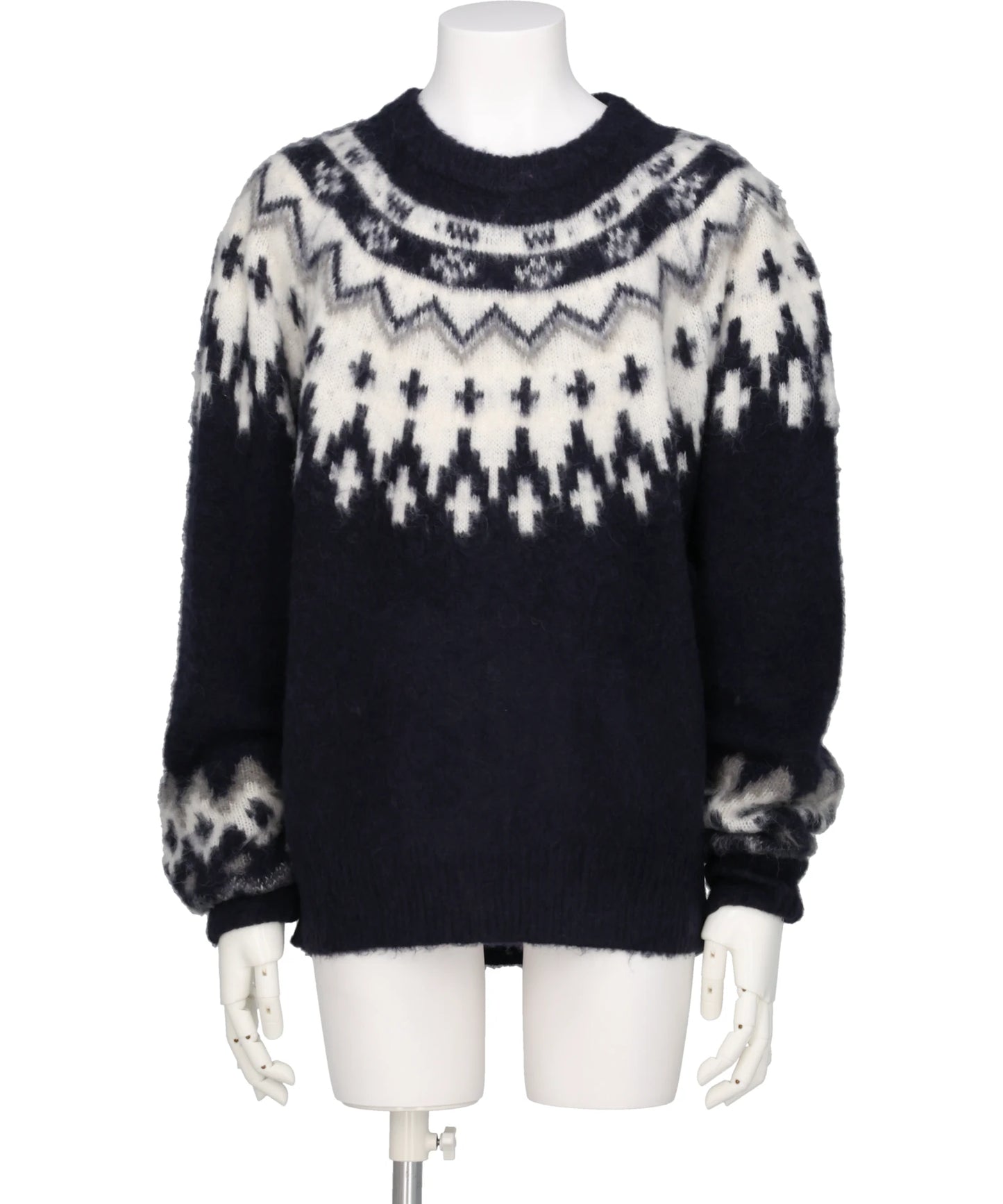 HEART NORDIC PULLOVER KNIT