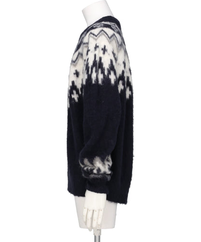 HEART NORDIC PULLOVER KNIT