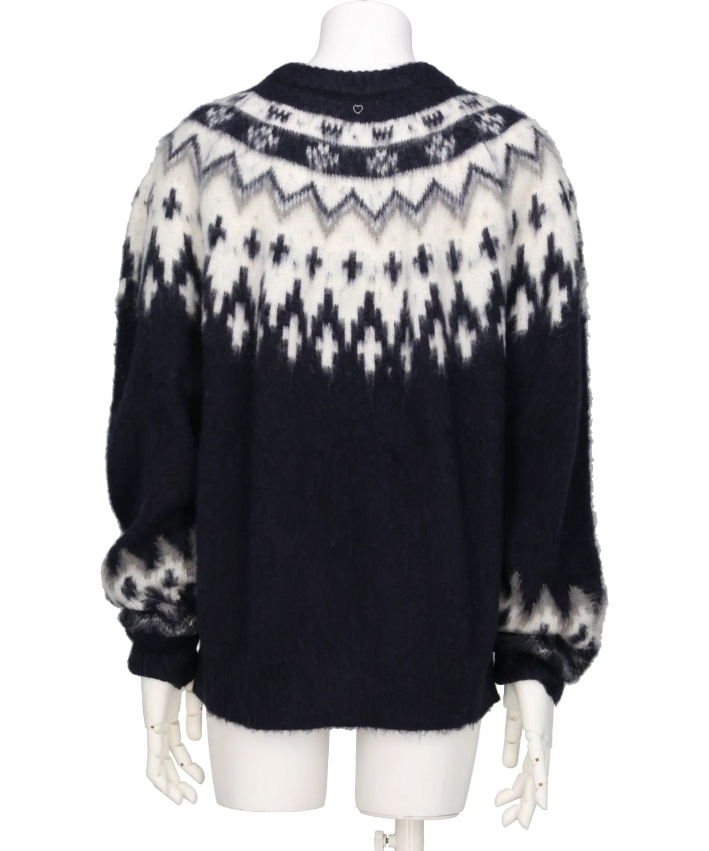 HEART NORDIC PULLOVER KNIT
