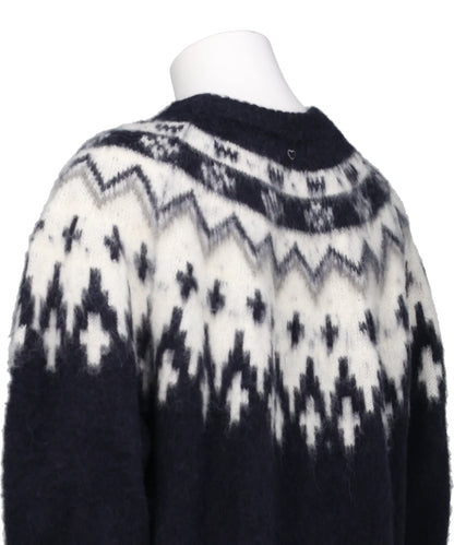 HEART NORDIC PULLOVER KNIT