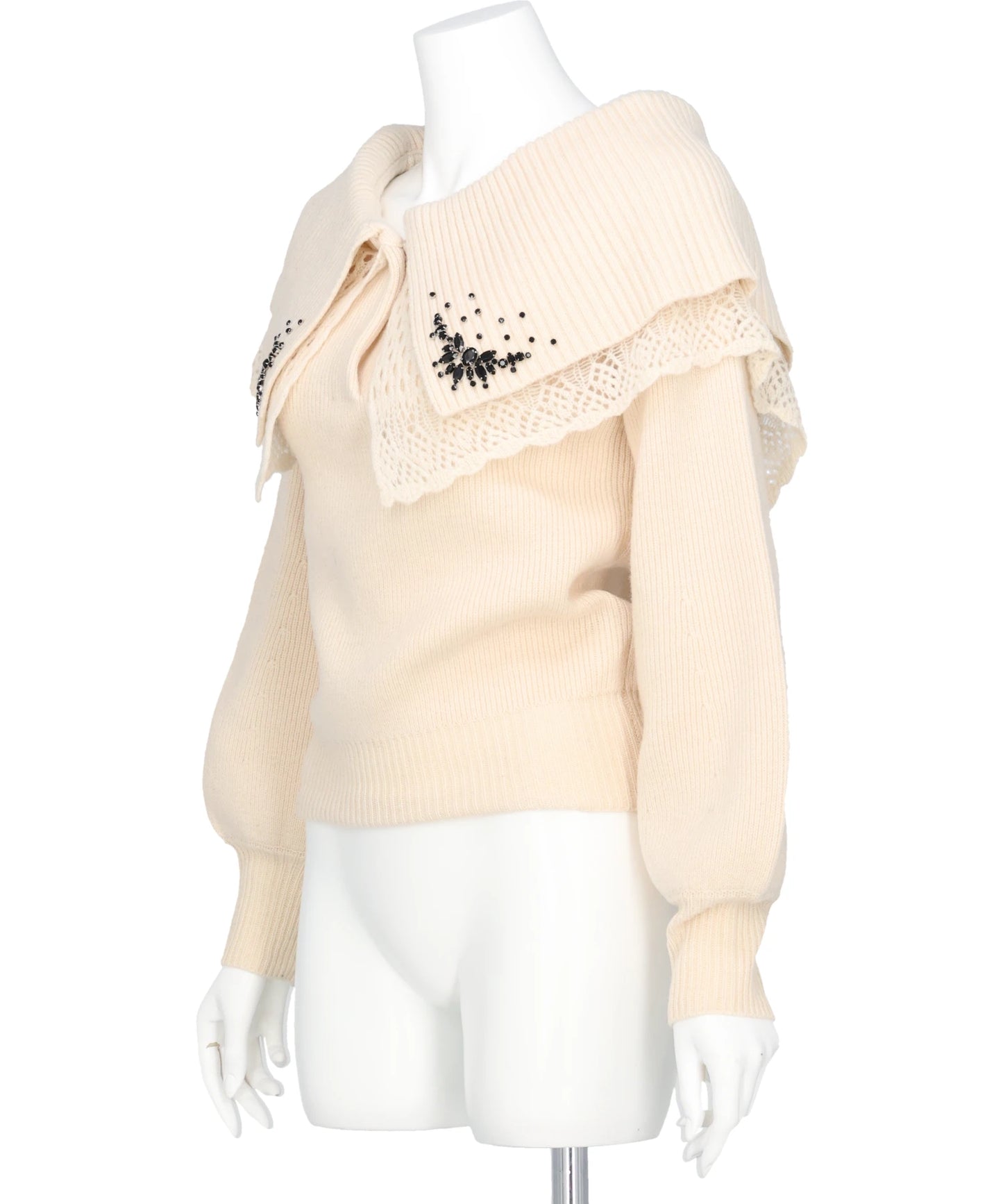 BIJOU TIARA OFF SHOULDER KNIT