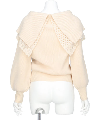 BIJOU TIARA OFF SHOULDER KNIT