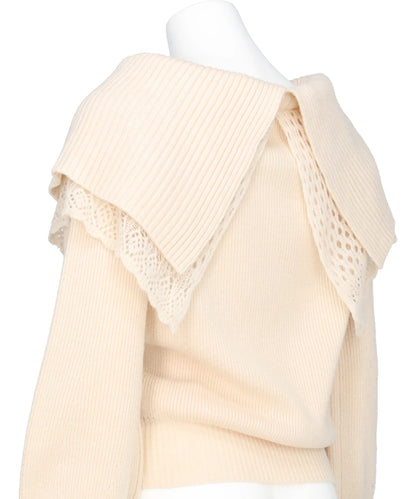 BIJOU TIARA OFF SHOULDER KNIT